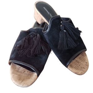 Sh173 Donald Pliner Ladies Cork Heel Slide 9.5